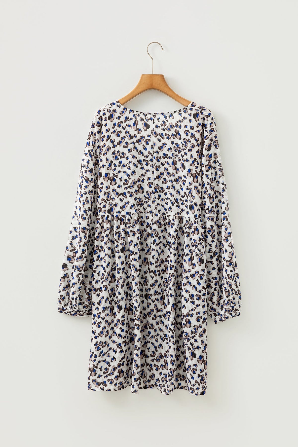 Bohemian warm-tone mini day dress
