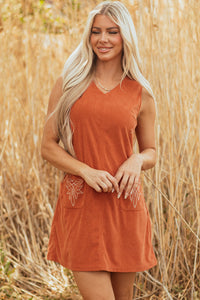 Bohemian Western Dress Close Up