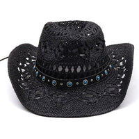 Bohemian western raffia sun hat