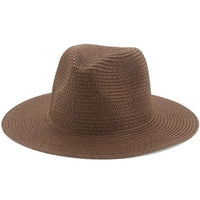 Bohemian wide-brim natural straw fedora