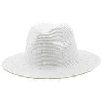 Bohemian wide-brim natural straw fedora