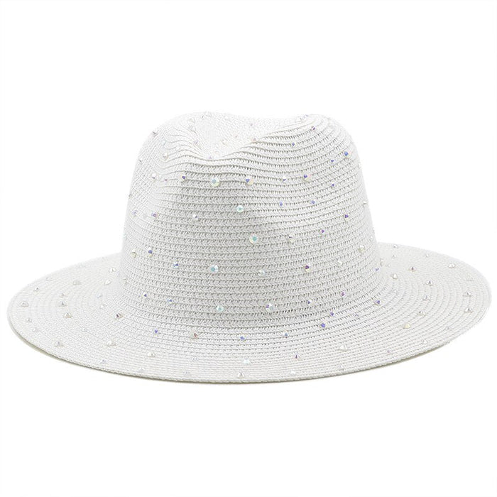 Bohemian wide-brim natural straw fedora