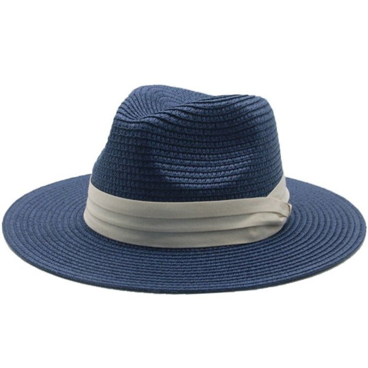 Bohemian wide-brim natural straw fedora