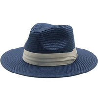 Bohemian wide-brim natural straw fedora