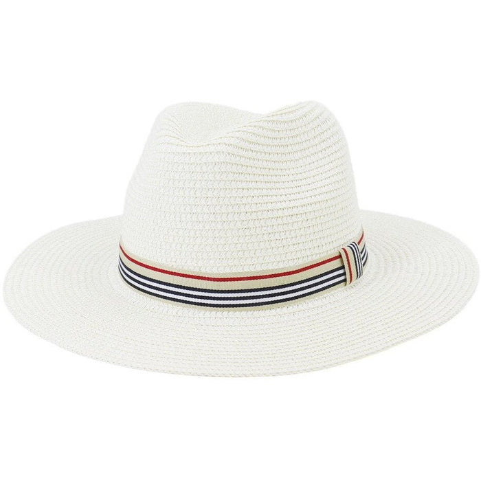 Bohemian wide-brim natural straw fedora