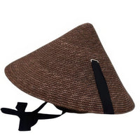 Bohemian wide brim natural straw hat