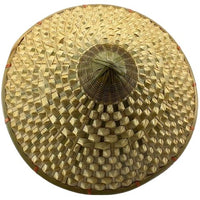 Bohemian wide brim natural straw hat