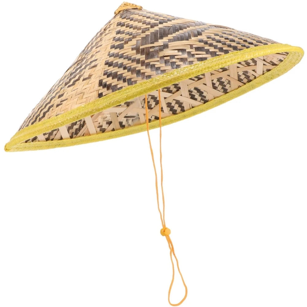 Bohemian wide brim natural straw hat