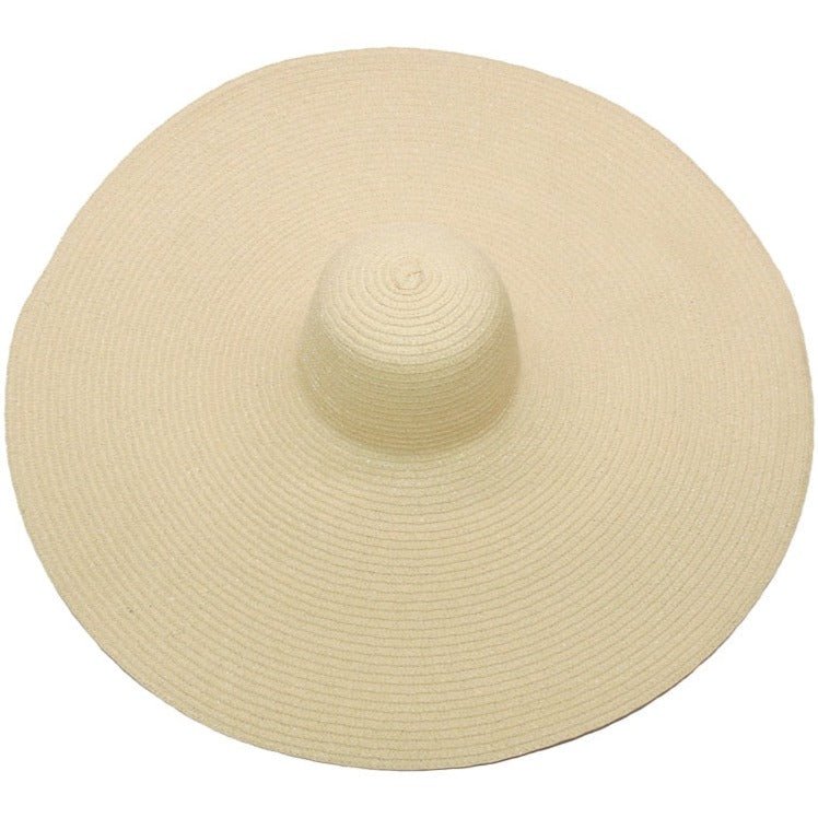 Bohemian wide brim natural straw hat