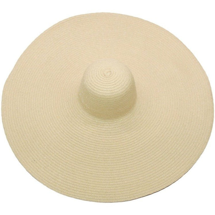 Bohemian wide brim natural straw hat