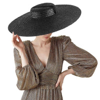 Bohemian wide brim natural straw hat