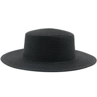 Bohemian wide-brim natural straw hat