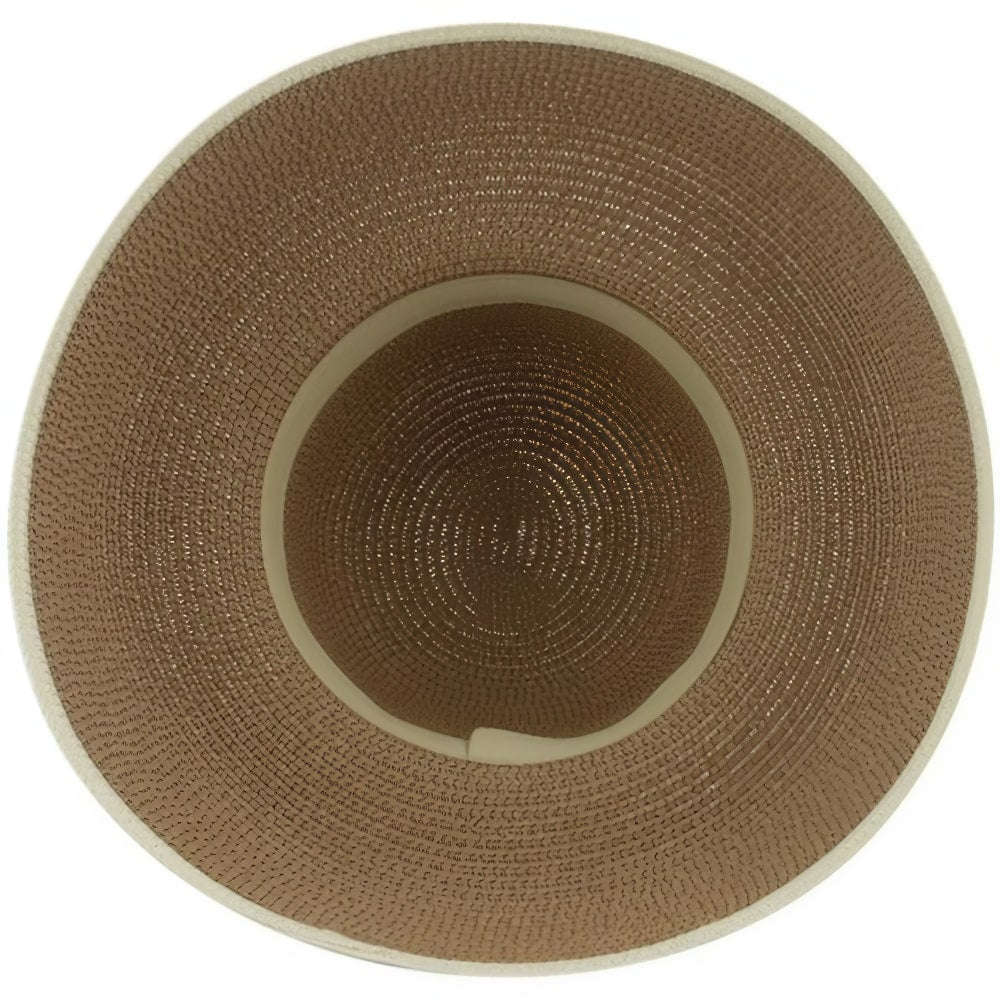 Bohemian Wide Brim Straw Bucket Hat