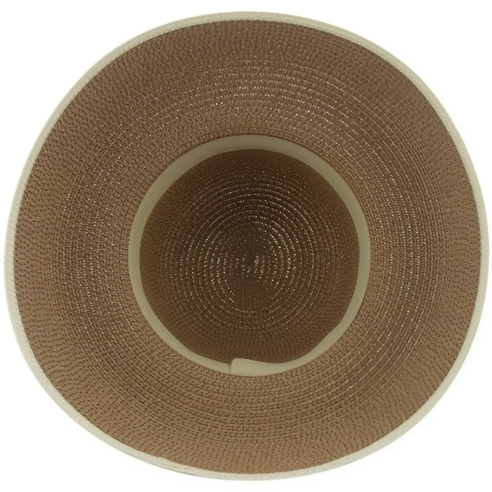 Bohemian Wide Brim Straw Bucket Hat
