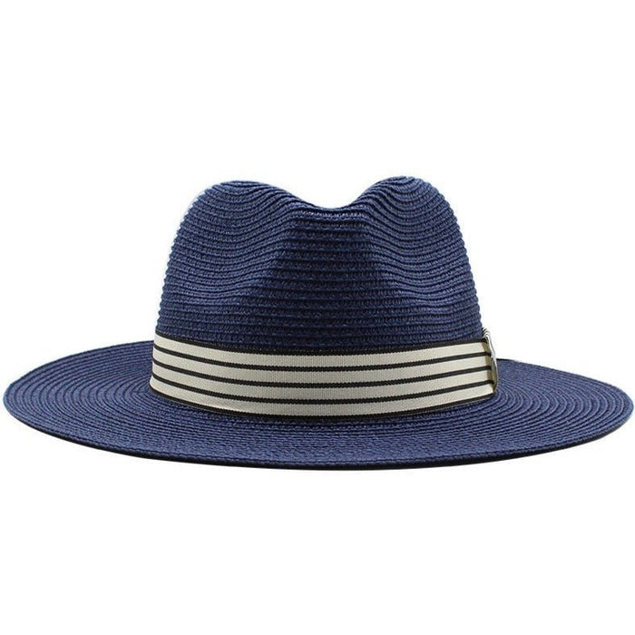 Bohemian Wide Brim Straw Fedora