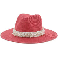 Bohemian wide-brim straw fedora