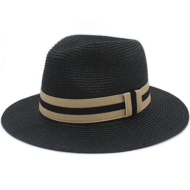 Bohemian Wide Brim Straw Fedora
