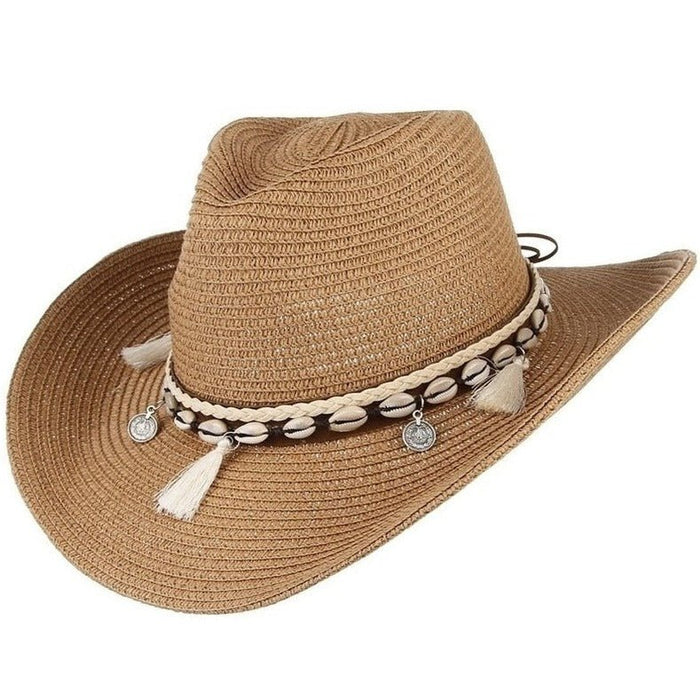 Bohemian Wide Brim Straw Hat