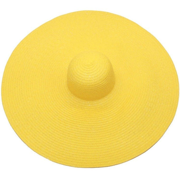 Bohemian wide brim straw hat