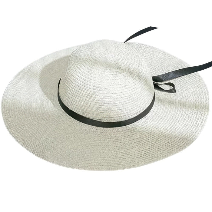 Bohemian wide brim straw sun hat