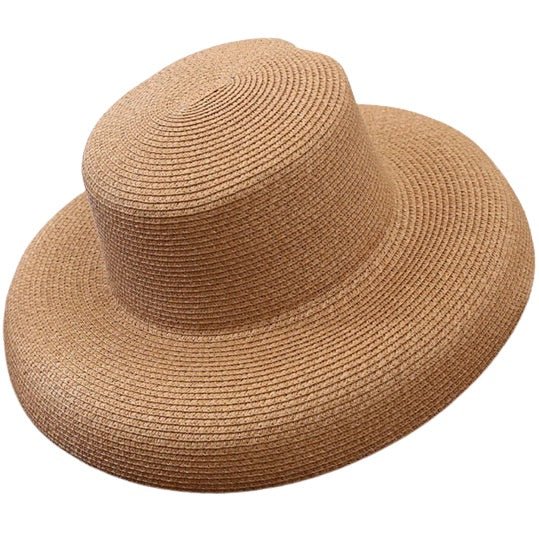 Bohemian woven raffia bucket hat