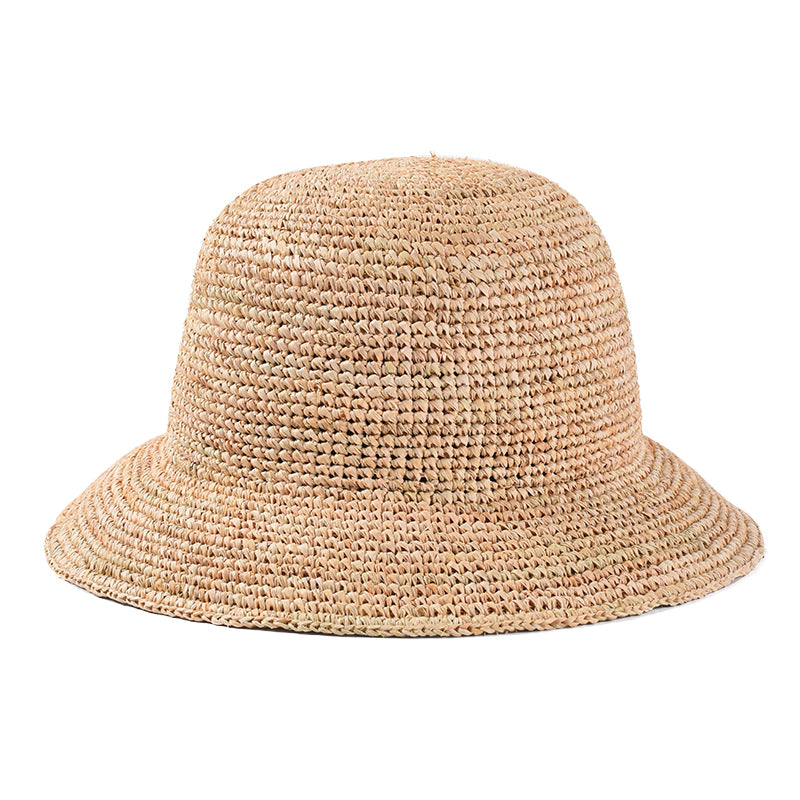Bohemian Woven Raffia Wide-Brim Hat
