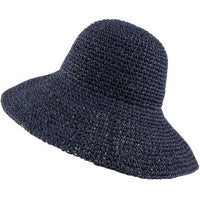 Bohemian woven straw bucket hat
