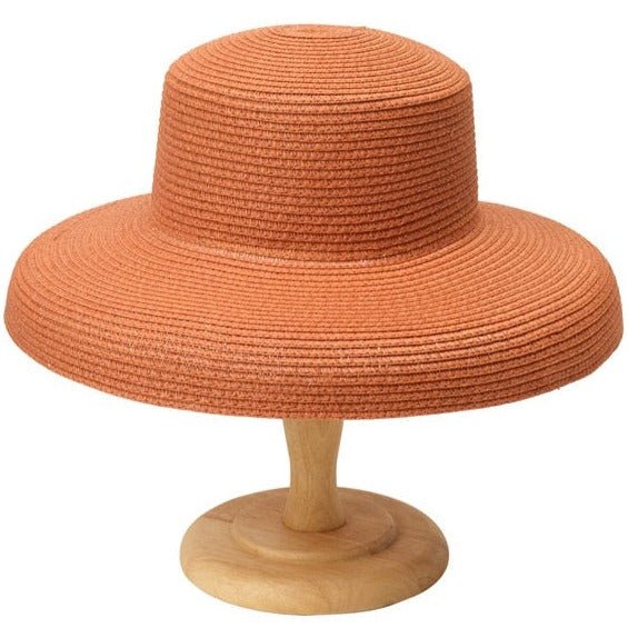 Bohemian woven straw bucket hat