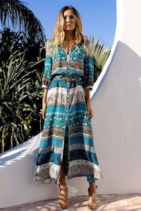 bohemian Maxi Dress Floral