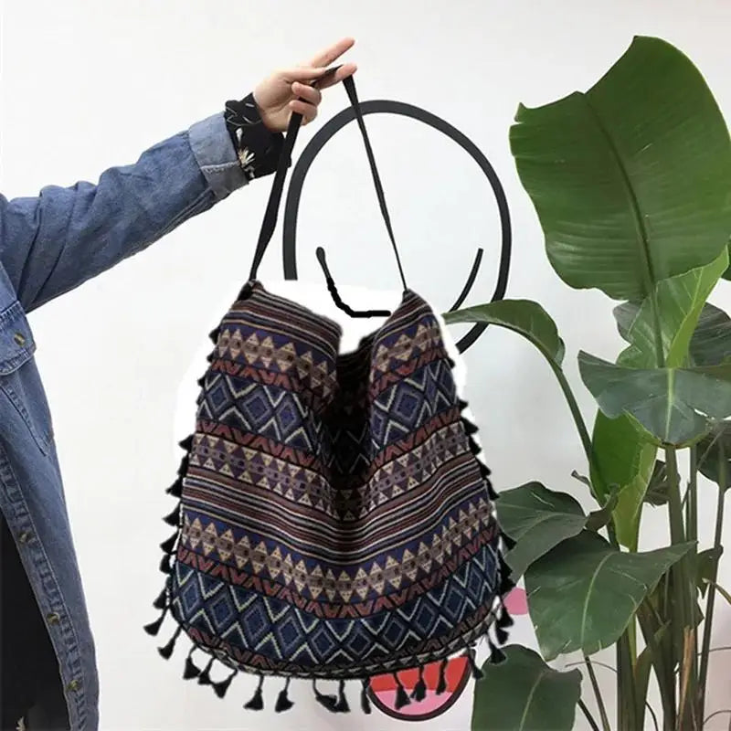 bohemian fringe crossbody bag