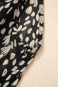 Boho Animal Print Flowy Gown