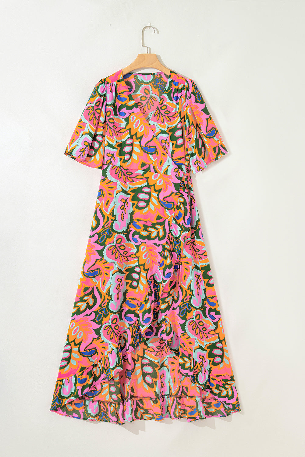 Boho asymmetric dress back view