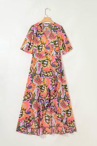Boho asymmetric dress back view
