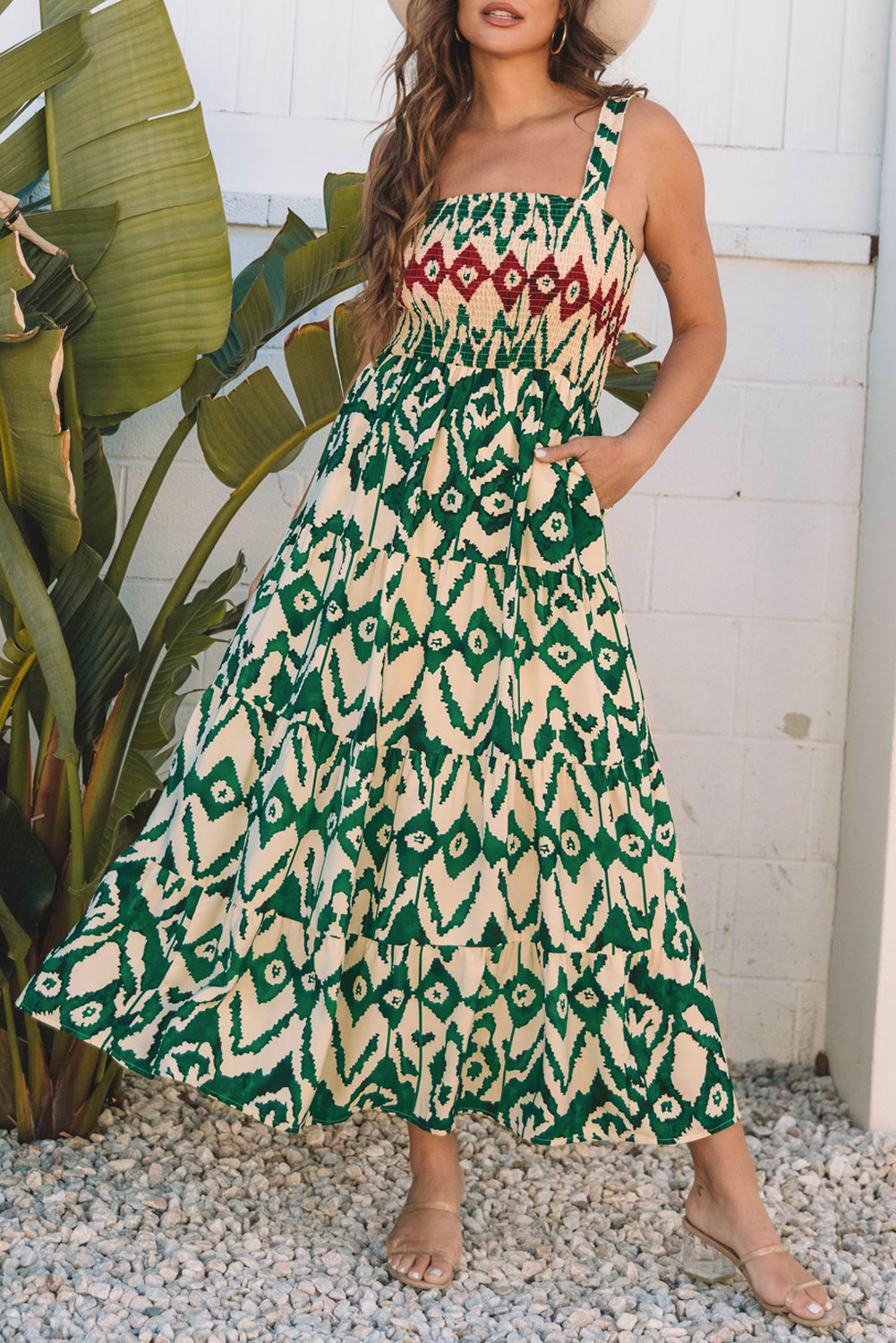 Boho Aztec Maxi Dress