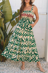 Boho Aztec Maxi Dress