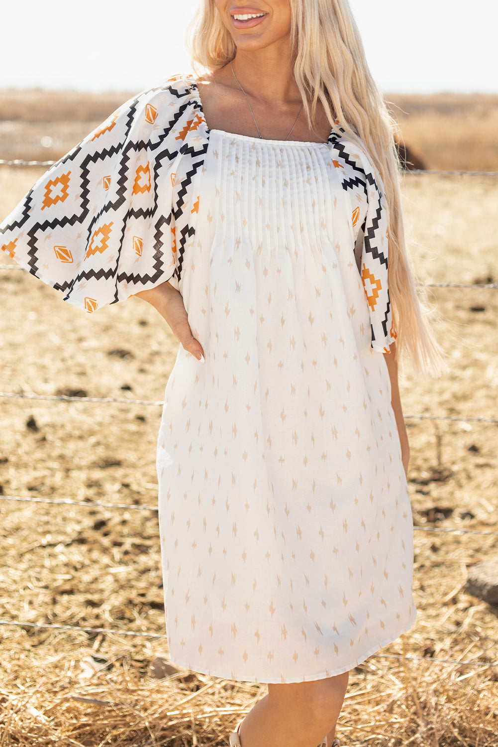 Boho Aztec Mini Dress