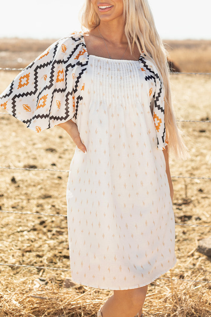 Boho Aztec Mini Dress