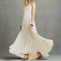 Boho Maxi Dress Backless Halter