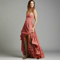 Boho Maxi Dress Backless Halter