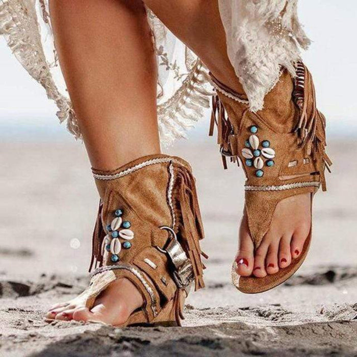 Boho Beaded Sandals