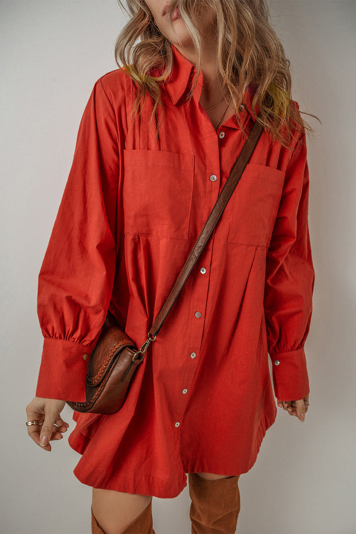 Boho Bishop Sleeve Mini Dress