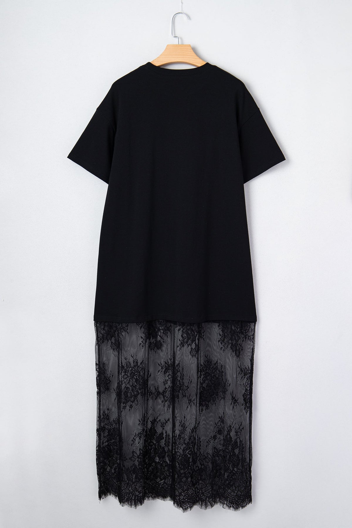 Boho black printed long dress