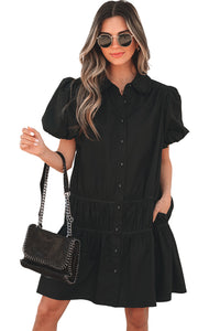 Boho Black Puff Sleeve Look