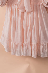 Boho bow detail ruffle tier