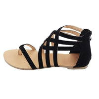 Boho braided heel sandals