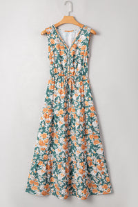 Boho chic floral long dress