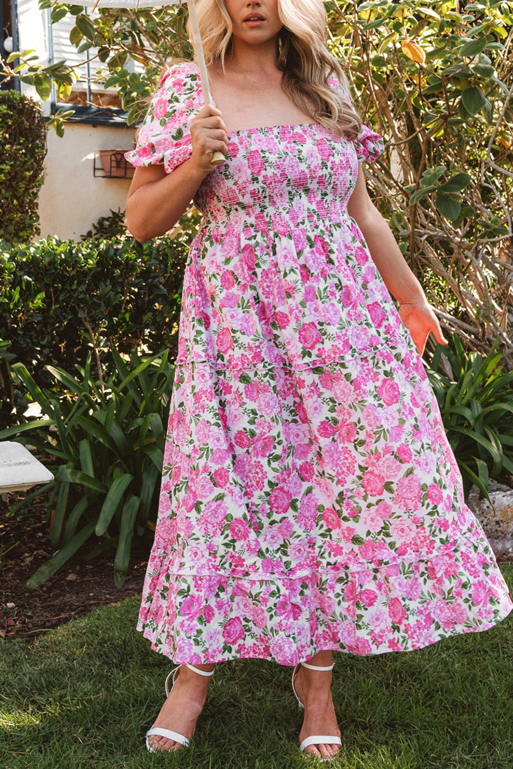 Boho chic long linen dress