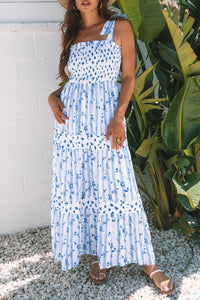 Boho chic maxi dress tiered