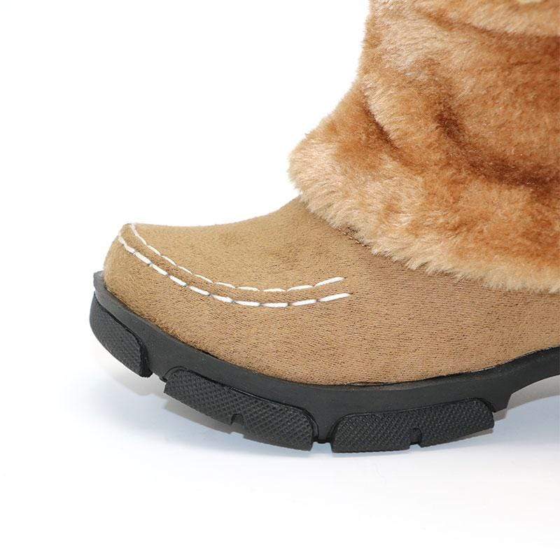 Boho chic mid rise boots