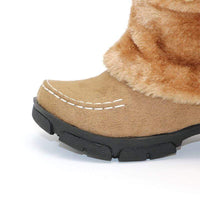 Boho chic mid rise boots